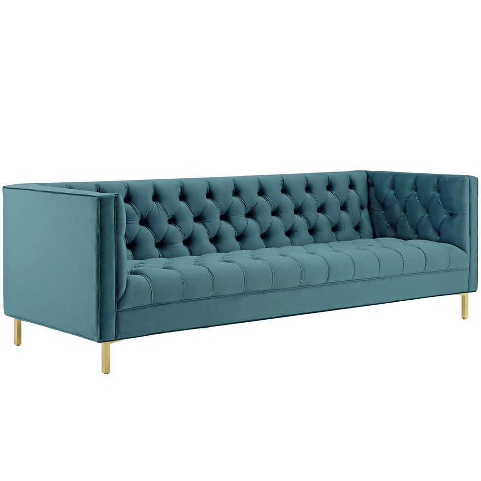 Modway Delight Tufted Button Performance Velvet Sofa - EEI-3455 | sofas | Modishstore - 8