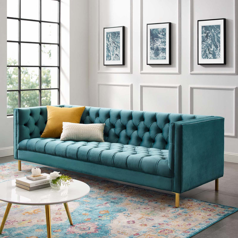 Modway Delight Tufted Button Performance Velvet Sofa - EEI-3455 | sofas | Modishstore - 6