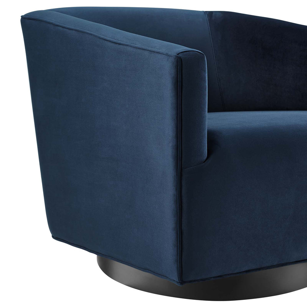 Modway Twist Accent Lounge Performance Velvet Swivel Chair - EEI-3456 | Lounge Chairs | Modishstore - 8
