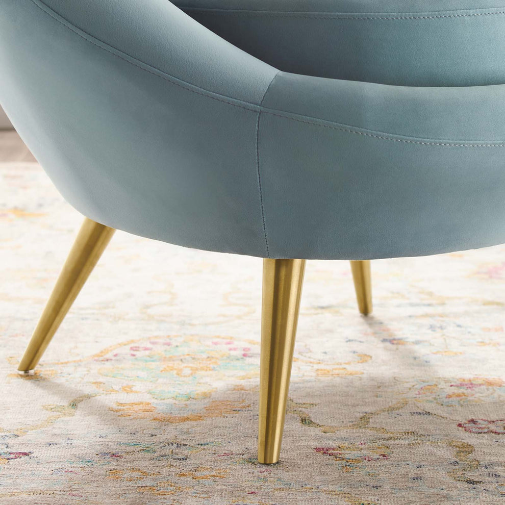 Modway Circuit Performance Velvet Accent Chair - EEI-3461 | Accent Chairs | Modishstore - 9