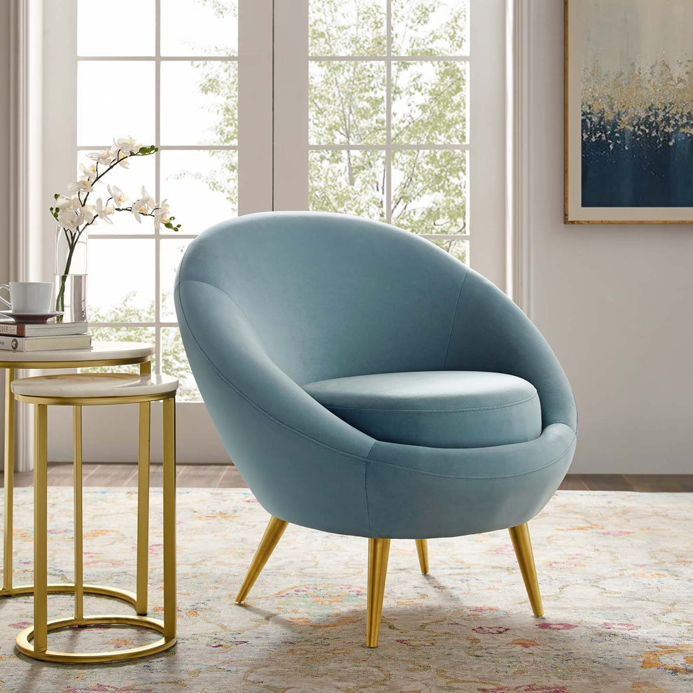 Modway Circuit Performance Velvet Accent Chair - EEI-3461 | Accent Chairs | Modishstore - 7