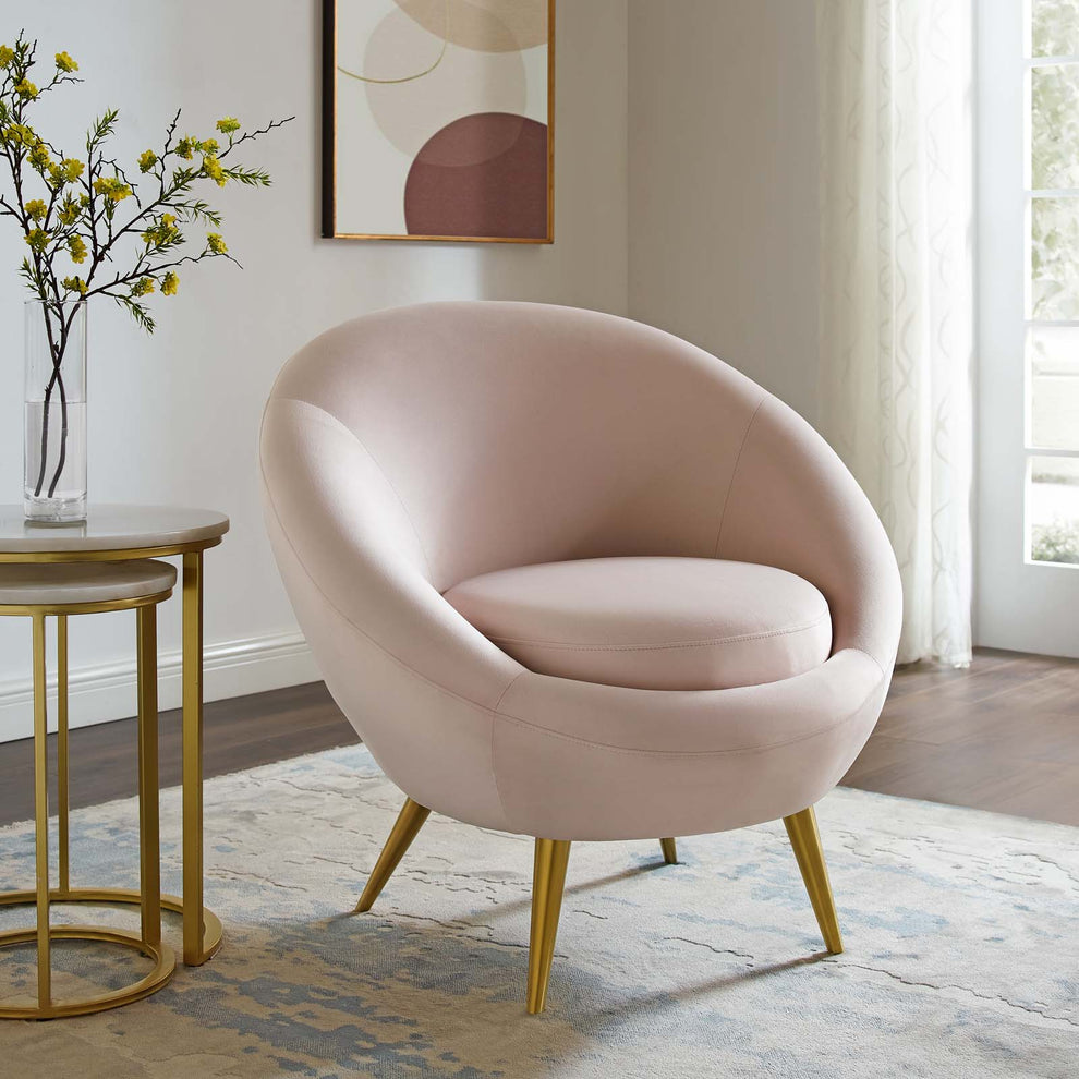 Modway Circuit Performance Velvet Accent Chair - EEI-3461 | Accent Chairs | Modishstore - 1