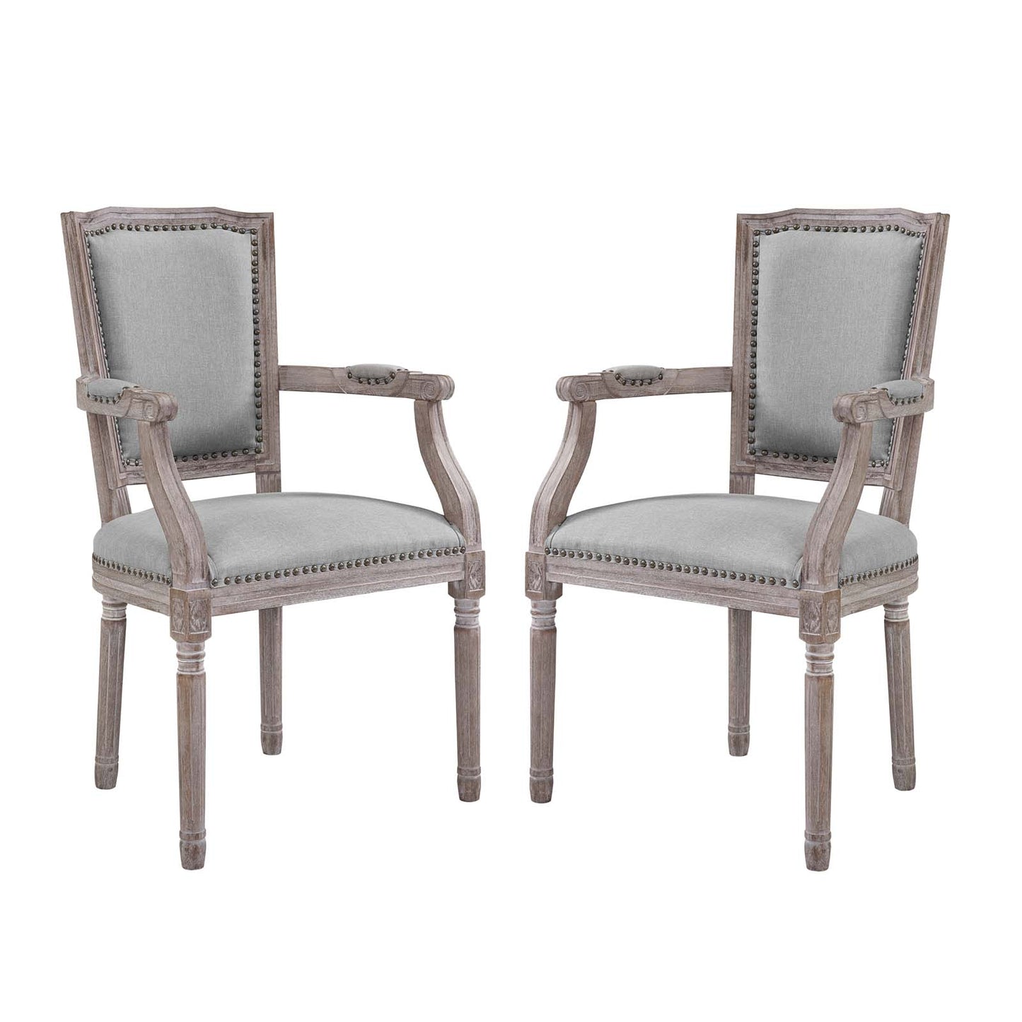 Modway Penchant Dining Armchair Upholstered Fabric Set of 2 | Dining Chairs | Modishstore-6