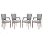 Modway Penchant Dining Armchair Upholstered Fabric Set of 4 | Dining Chairs | Modishstore-5