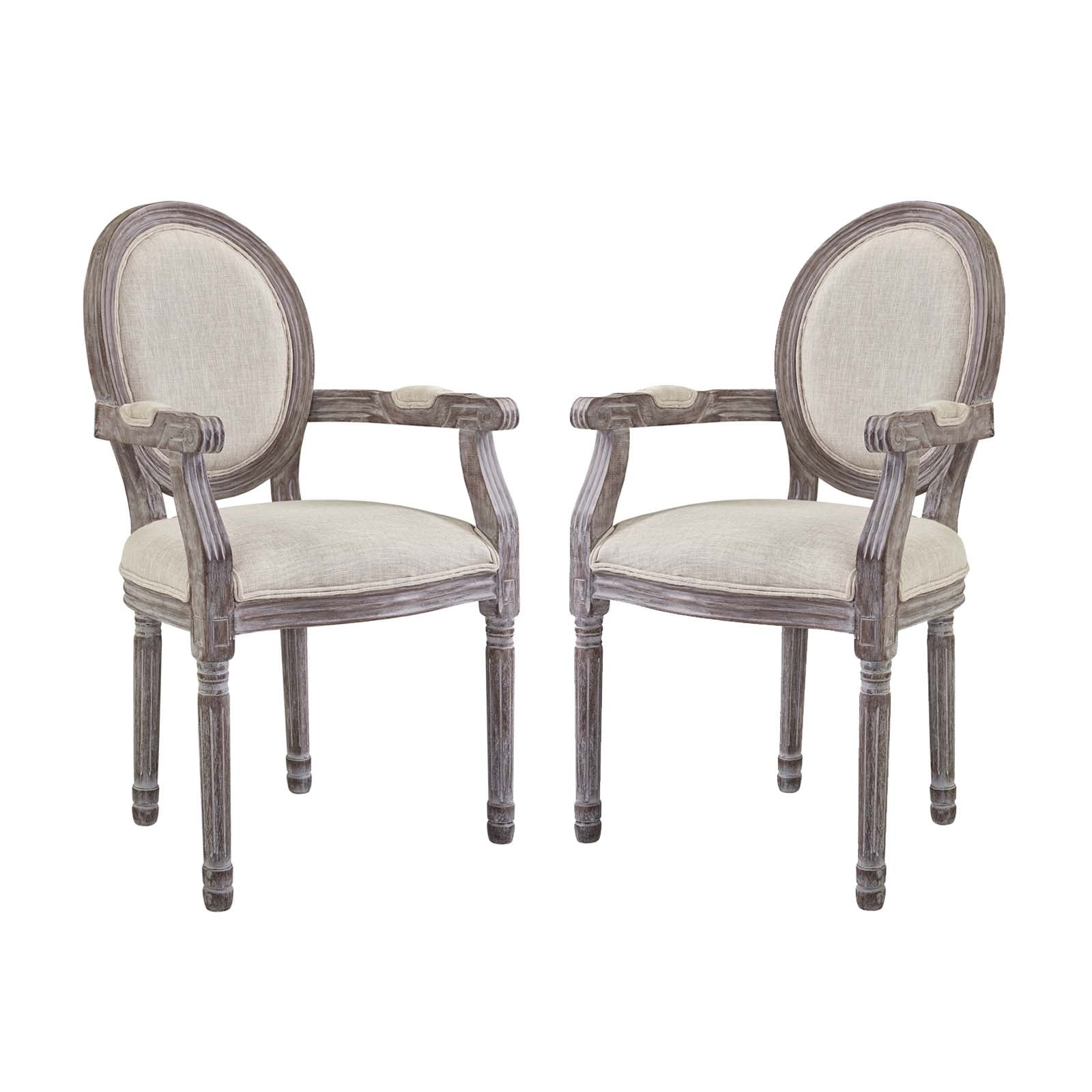 Modway Emanate Dining Armchair Upholstered Fabric Set of 2 | Dining Chairs | Modishstore-12