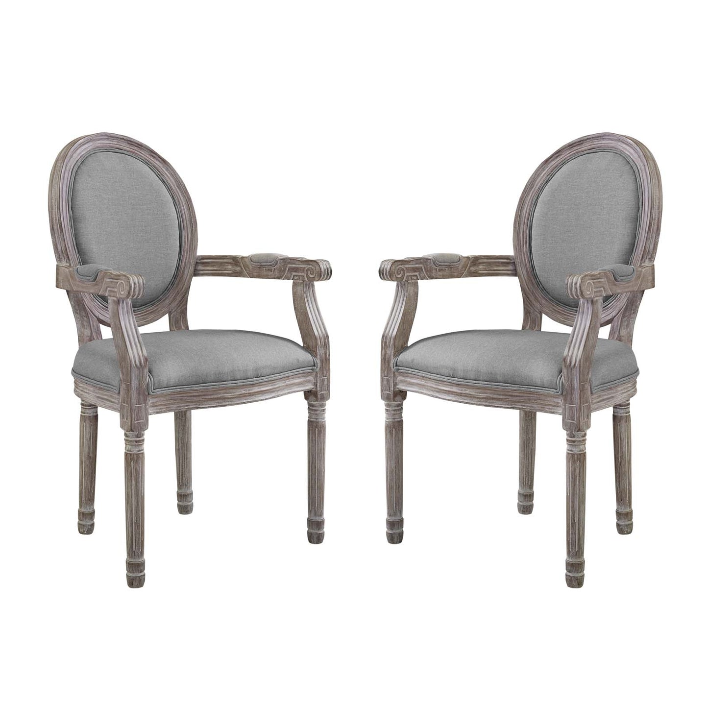 Modway Emanate Dining Armchair Upholstered Fabric Set of 2 | Dining Chairs | Modishstore-6