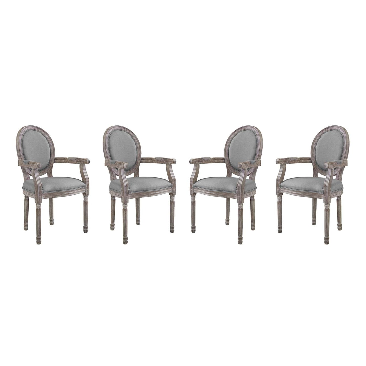 Modway Emanate Dining Armchair Upholstered Fabric Set of 4 - EEI-3466 | Dining Chairs | Modishstore - 9