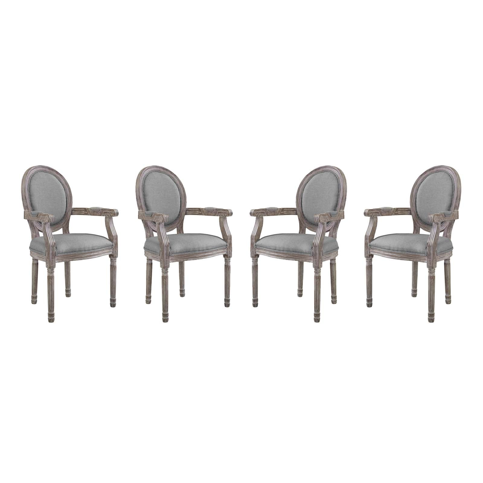 Modway Emanate Dining Armchair Upholstered Fabric Set of 4 - EEI-3466 | Dining Chairs | Modishstore - 9