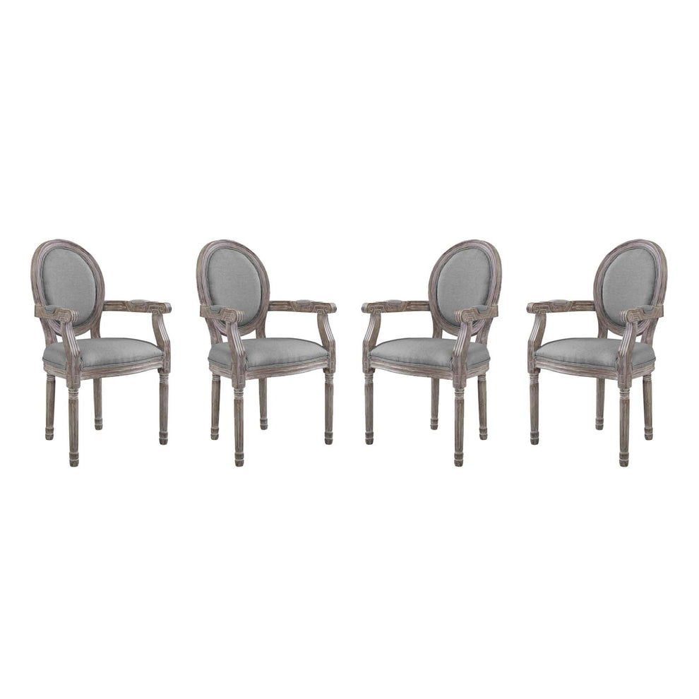 Modway Emanate Dining Armchair Upholstered Fabric Set of 4 - EEI-3466 | Dining Chairs | Modishstore - 9