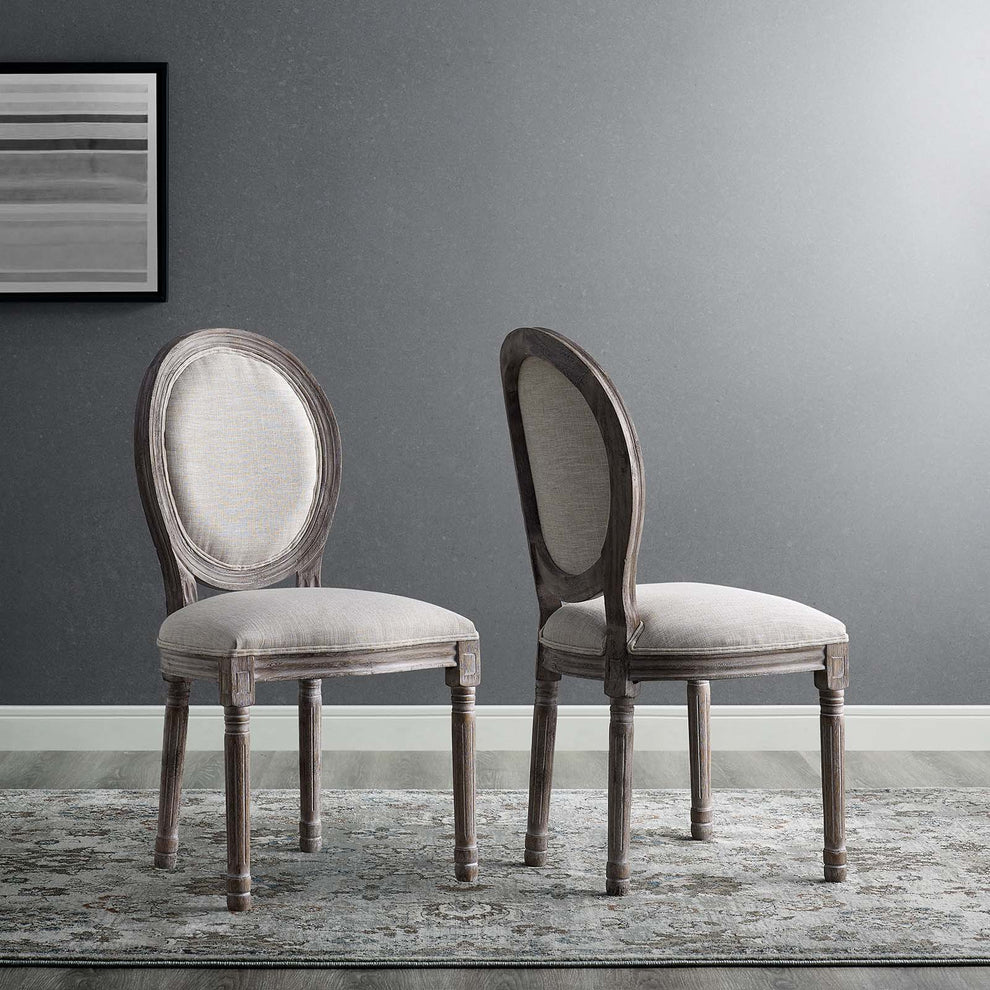 Modway Emanate Dining Side Chair Upholstered Fabric Set of 2 - EEI-3467 | Dining Chairs | Modishstore - 1