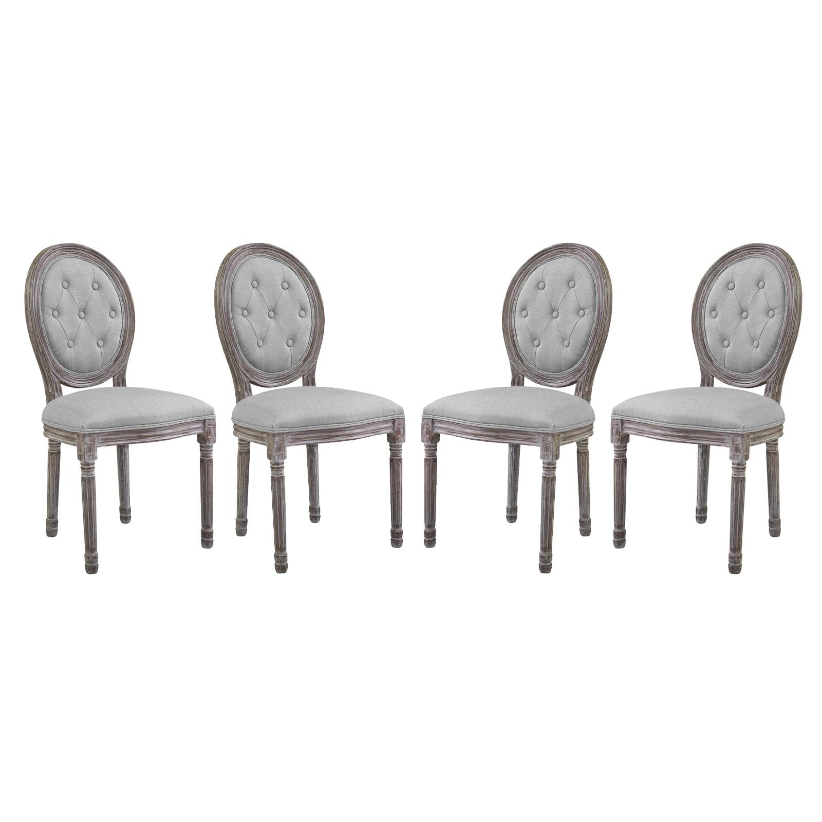 Modway Arise Dining Side Chair Upholstered Fabric Set of 4 | Dining Chairs | Modishstore