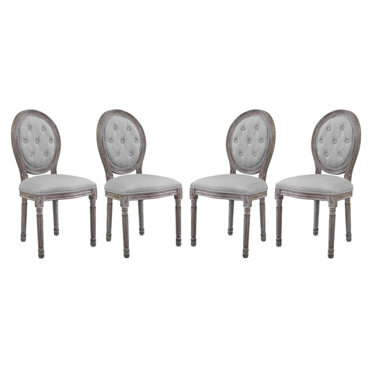 Modway Arise Dining Side Chair Upholstered Fabric Set of 4 | Dining Chairs | Modishstore