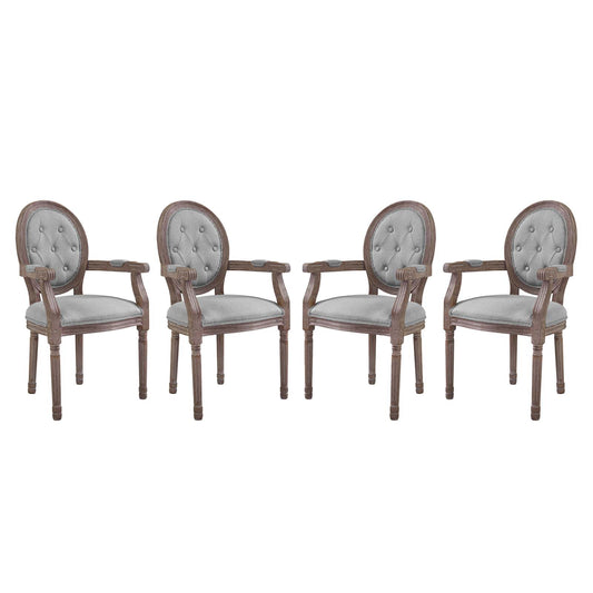 Modway Arise Dining Armchair Upholstered Fabric Set of 4 - EEI-3471 | Dining Chairs | Modishstore - 1