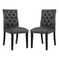 Modway Duchess Dining Chair Vinyl Set of 2 - EEI-3472 | Dining Chairs | Modishstore - 2