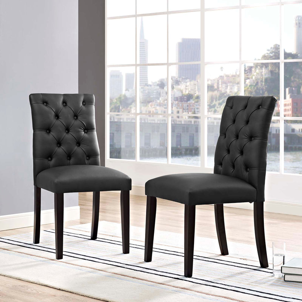 Modway Duchess Dining Chair Vinyl Set of 2 - EEI-3472 | Dining Chairs | Modishstore - 1