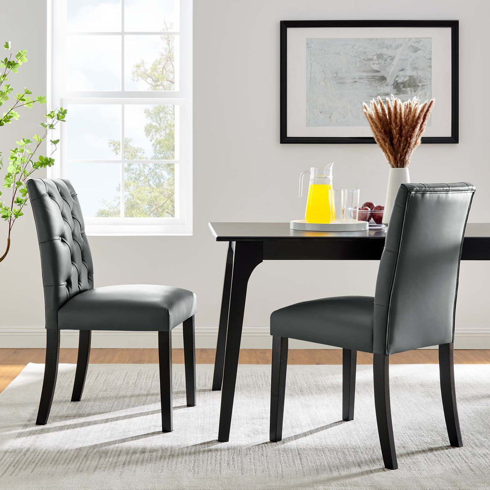 Modway Duchess Dining Chair Vinyl Set of 2 - EEI-3472 | Dining Chairs | Modishstore - 20
