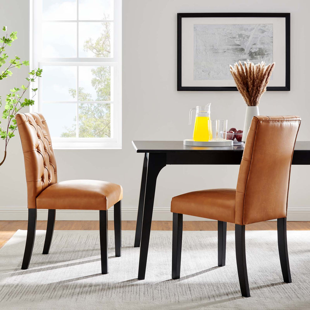 Modway Duchess Dining Chair Vinyl Set of 2 - EEI-3472 | Dining Chairs | Modishstore - 30
