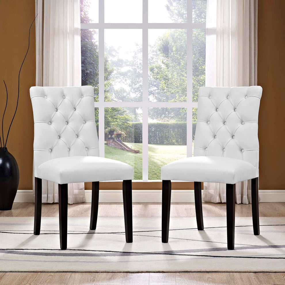 Modway Duchess Dining Chair Vinyl Set of 2 - EEI-3472 | Dining Chairs | Modishstore - 6
