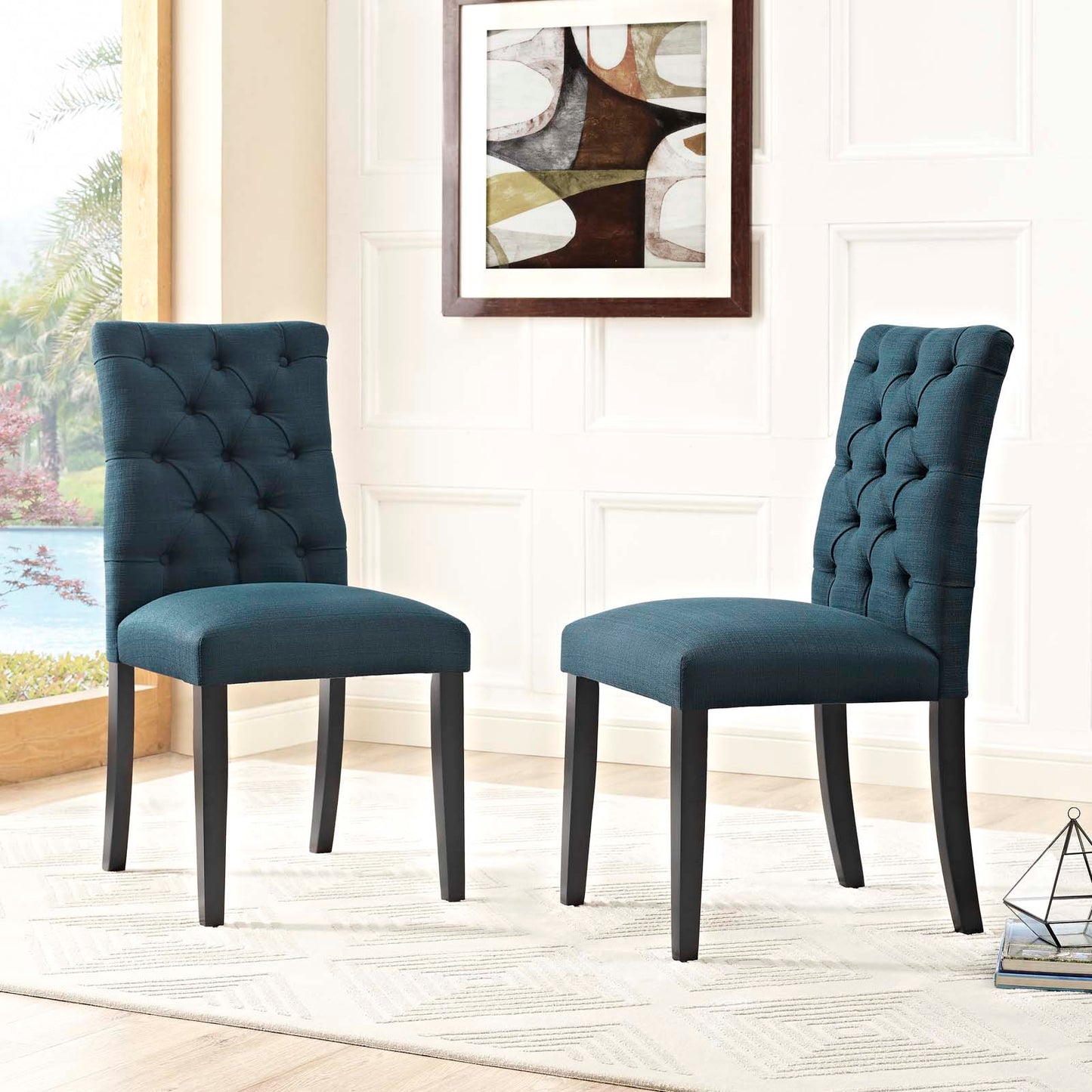 Modway Duchess Dining Chair Fabric Set of 2 - EEI-3474 | Dining Chairs | Modishstore - 1