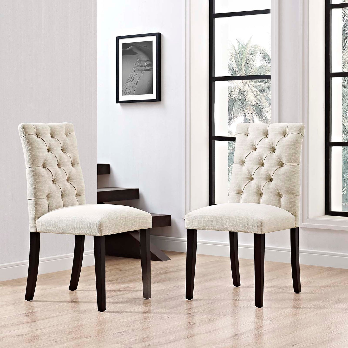 Modway Duchess Dining Chair Fabric Set of 2 - EEI-3474 | Dining Chairs | Modishstore - 7