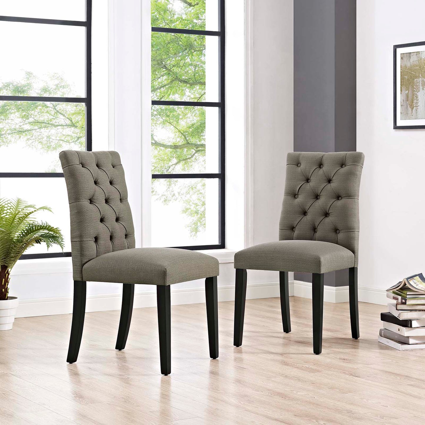 Modway Duchess Dining Chair Fabric Set of 2 - EEI-3474 | Dining Chairs | Modishstore - 8