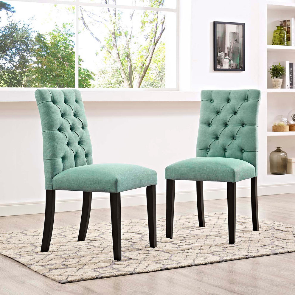 Modway Duchess Dining Chair Fabric Set of 2 - EEI-3474 | Dining Chairs | Modishstore - 9