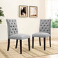 Modway Duchess Dining Chair Fabric Set of 2 | Dining Chairs | Modishstore-12
