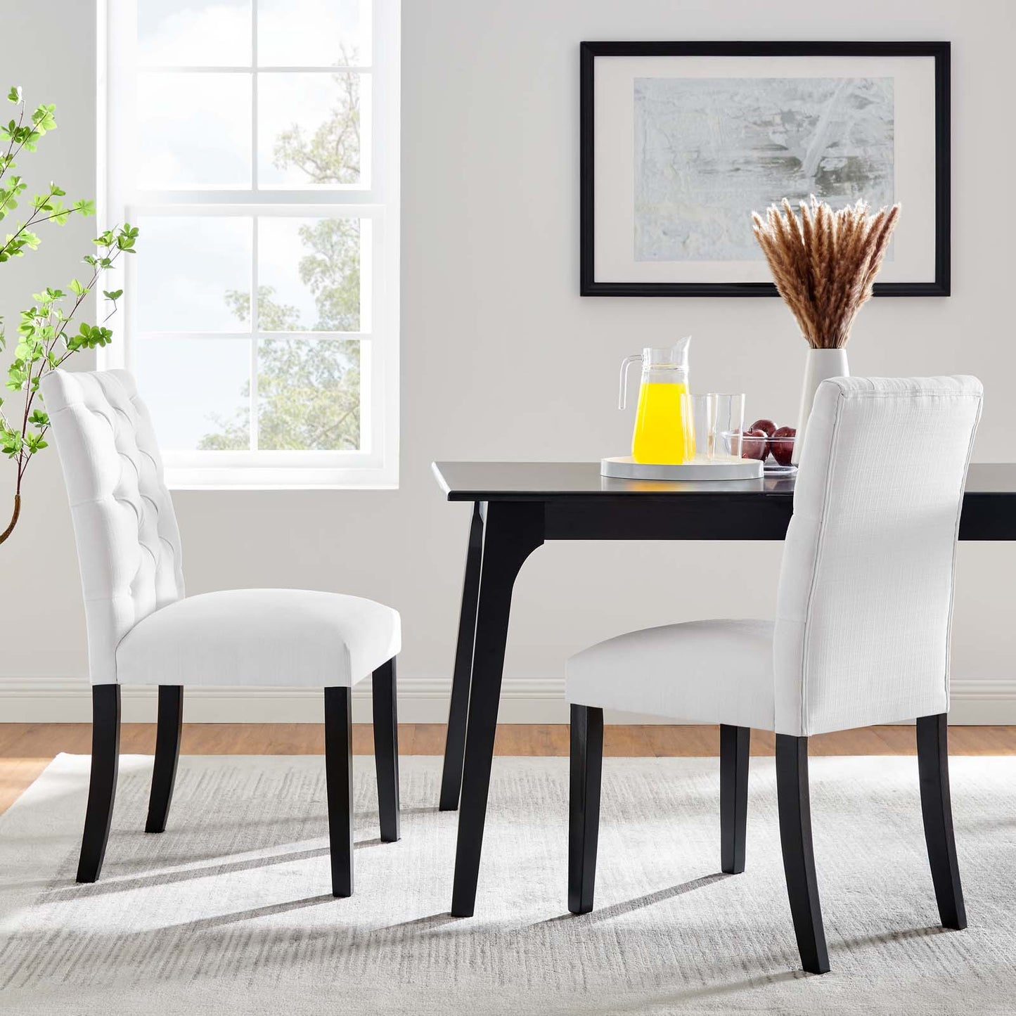 Modway Duchess Dining Chair Fabric Set of 2 - EEI-3474 | Dining Chairs | Modishstore - 55