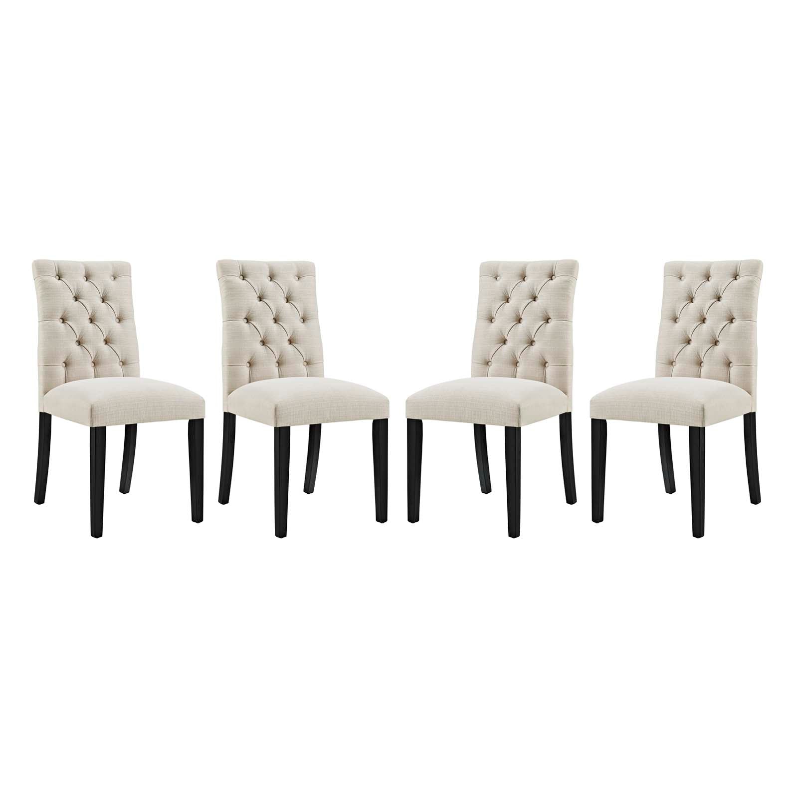 Modway Duchess Dining Chair Fabric Set of 4 | Dining Chairs | Modishstore