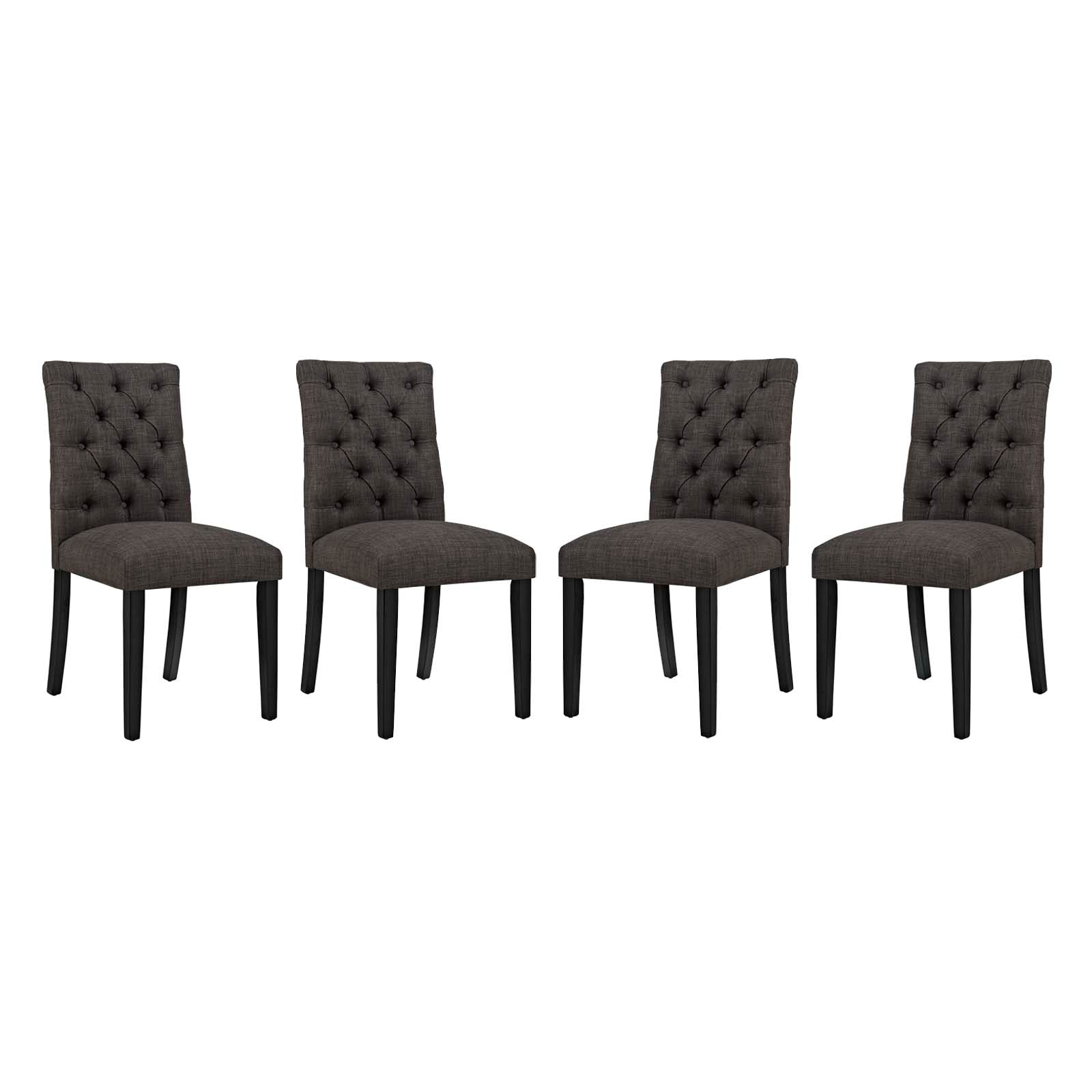 Modway Duchess Dining Chair Fabric Set of 4 | Dining Chairs | Modishstore-5