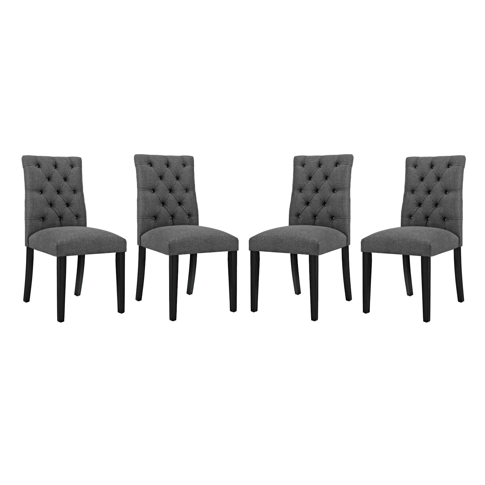 Modway Duchess Dining Chair Fabric Set of 4 | Dining Chairs | Modishstore-11