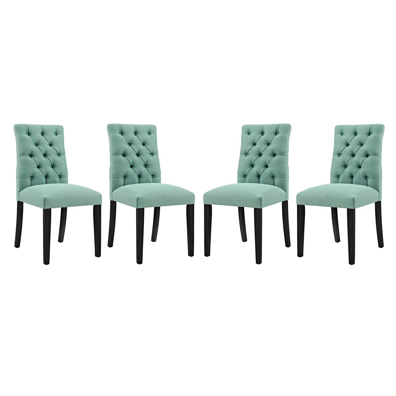 Modway Duchess Dining Chair Fabric Set of 4 | Dining Chairs | Modishstore-13