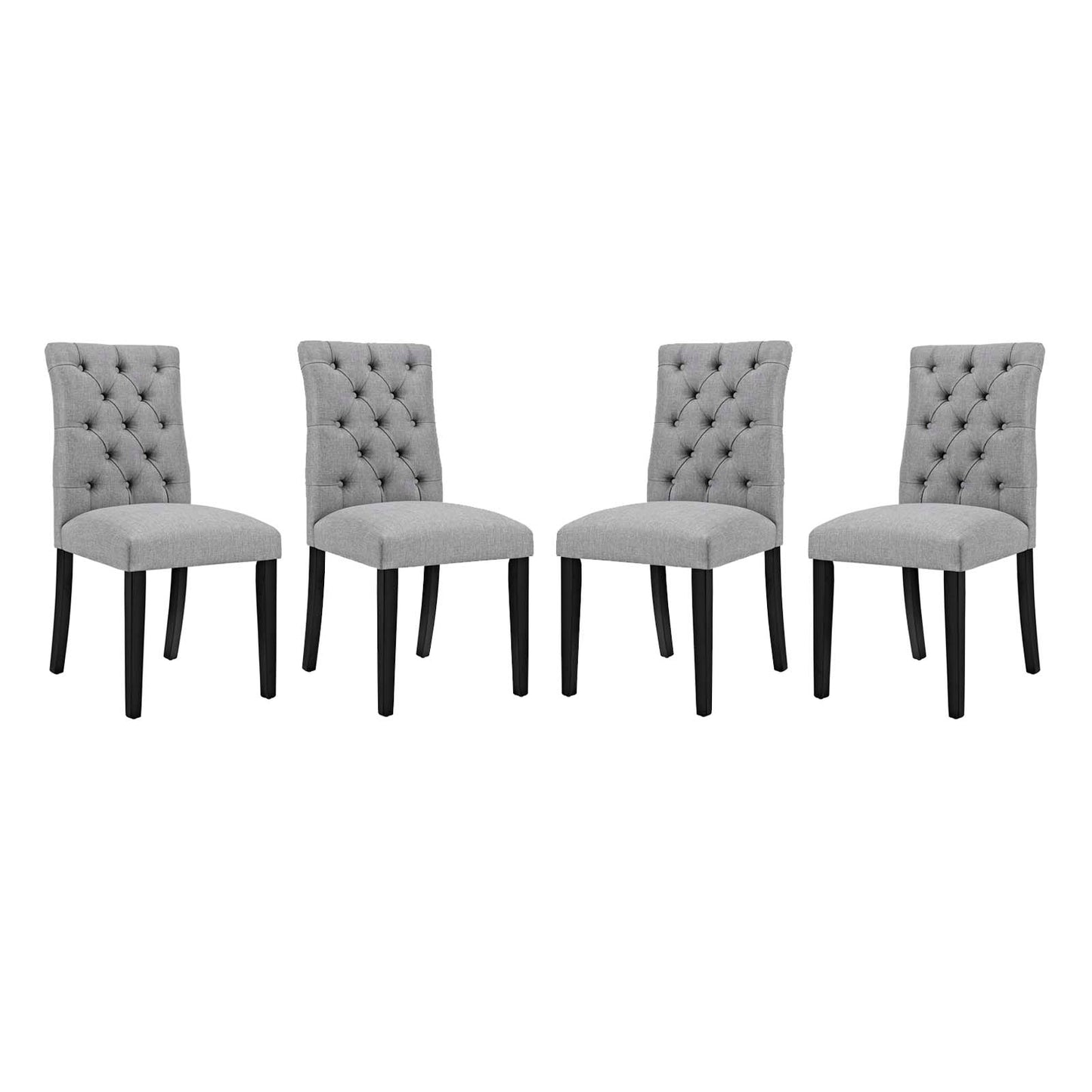 Modway Duchess Dining Chair Fabric Set of 4 | Dining Chairs | Modishstore-15