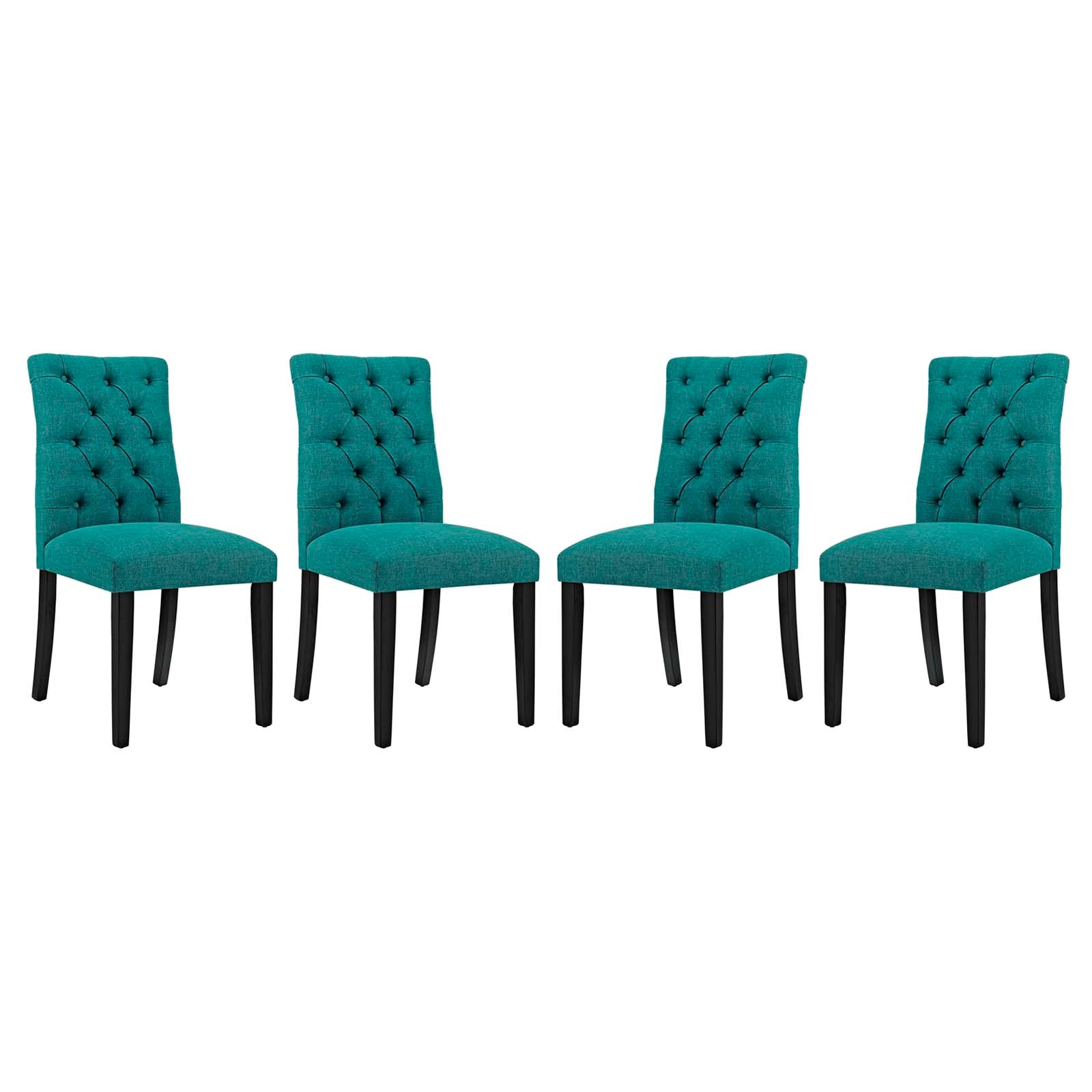 Modway Duchess Dining Chair Fabric Set of 4 - EEI-3475 | Dining Chairs | Modishstore - 19