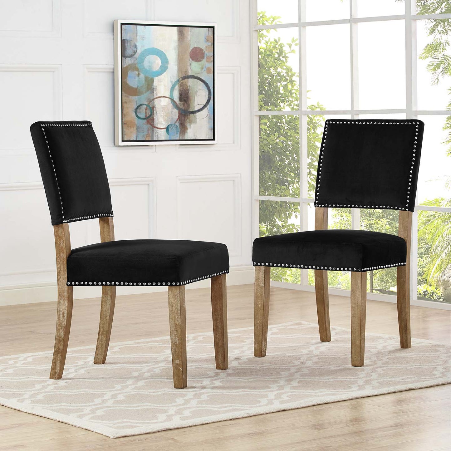 Modway Oblige Dining Chair Wood Set of 2 | Dining Chairs | Modishstore-7