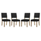 Modway Oblige Dining Chair Wood Set of 4 | Dining Chairs | Modishstore-13