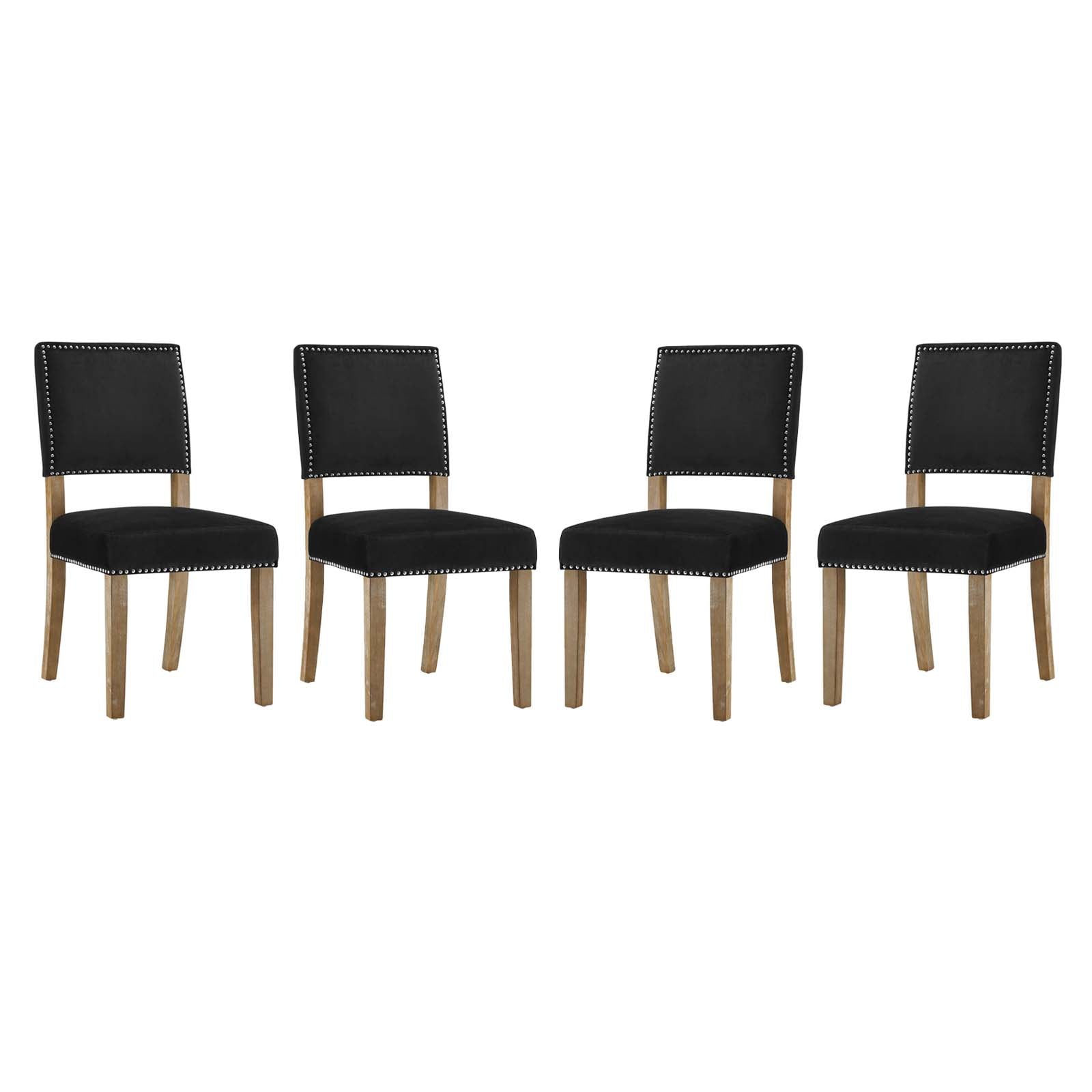 Modway Oblige Dining Chair Wood Set of 4 | Dining Chairs | Modishstore-13