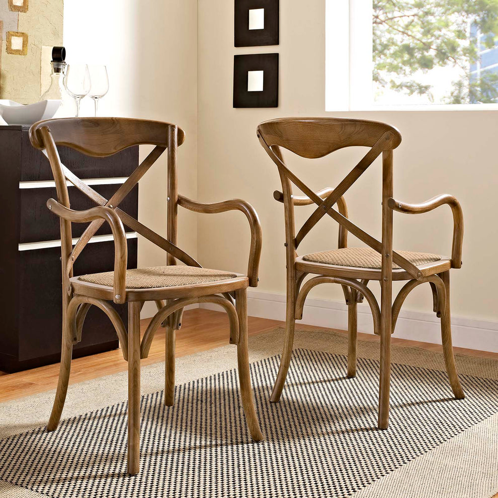 Modway Gear Dining Armchair Set of 2 - EEI-3479 | Dining Chairs | Modishstore - 1