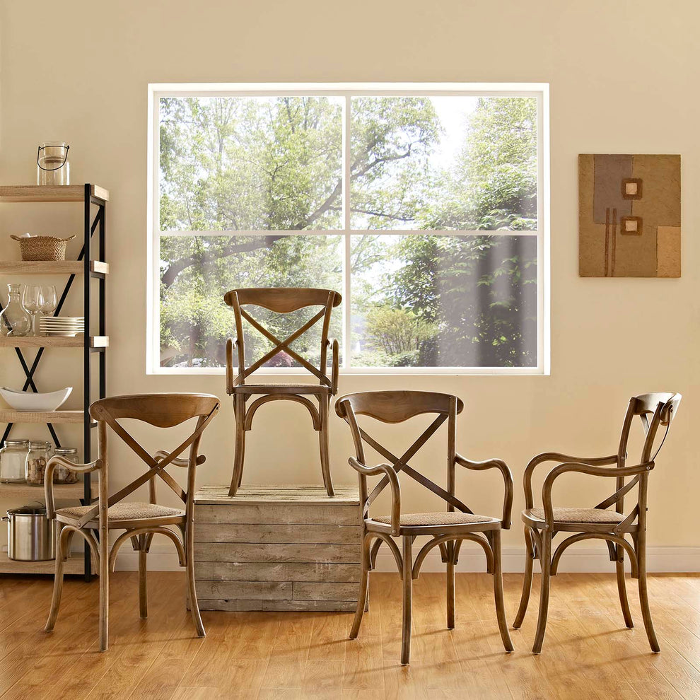 Modway Gear Dining Armchair Set of 4 - EEI-3480 | Dining Chairs | Modishstore - 1