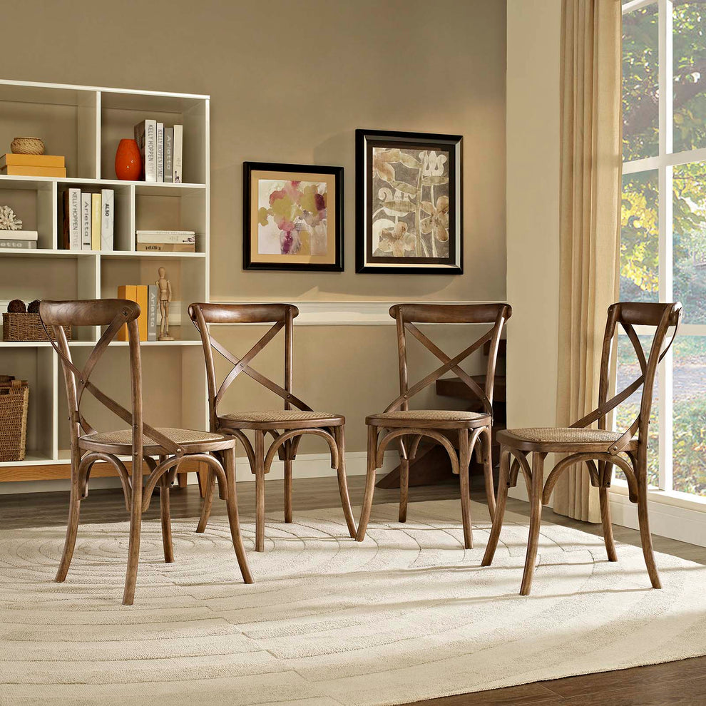 Modway Gear Dining Side Chair Set of 4 - EEI-3482 | Dining Chairs | Modishstore - 24