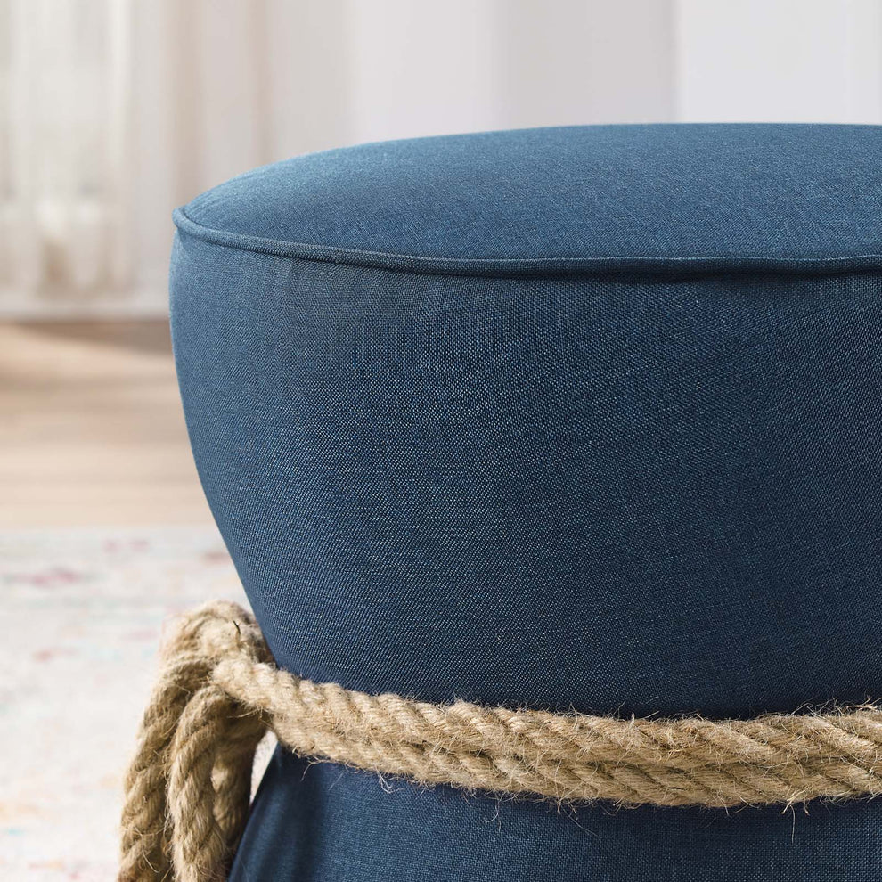 Modway Beat Nautical Rope Upholstered Fabric Ottoman - EEI-3483 | Ottomans | Modishstore - 4