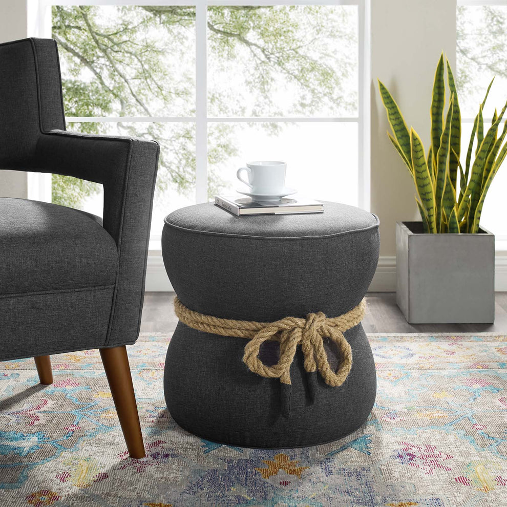 Modway Beat Nautical Rope Upholstered Fabric Ottoman - EEI-3483 | Ottomans | Modishstore - 8