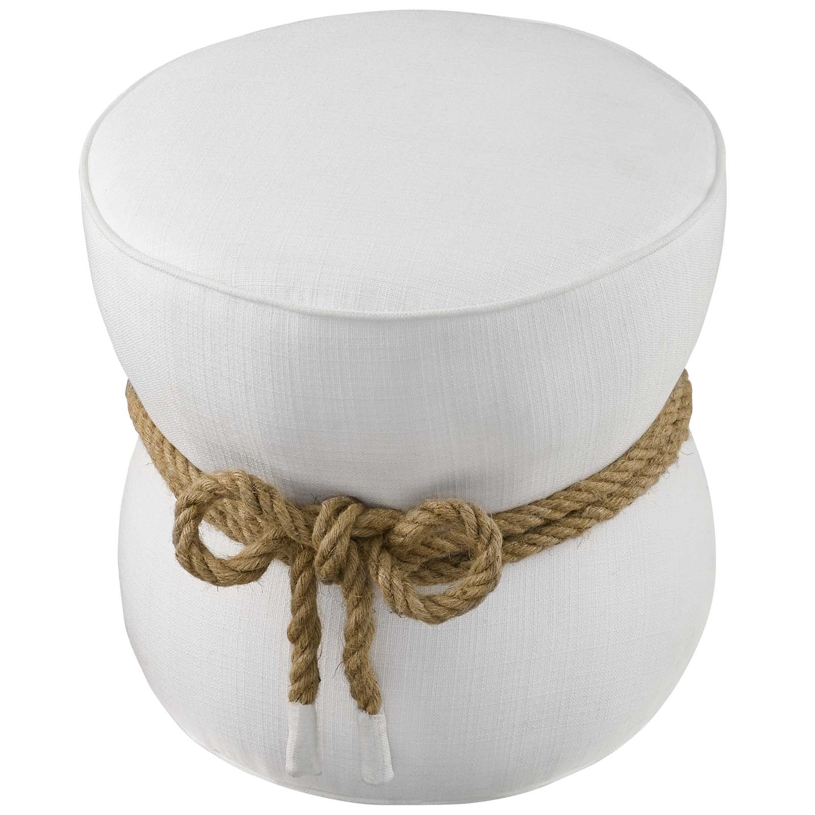 Modway Beat Nautical Rope Upholstered Fabric Ottoman | Ottomans | Modishstore-22