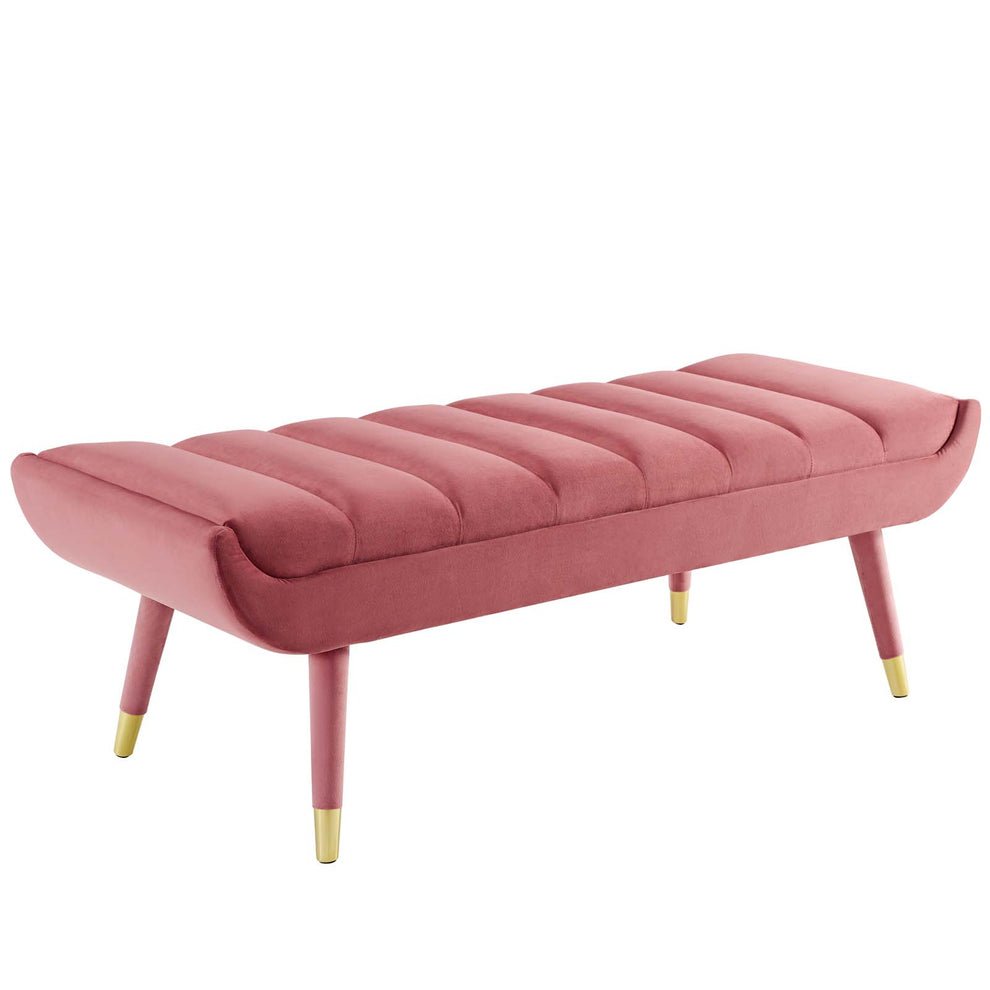 Modway Guess Channel Tufted Performance Velvet Accent Bench - EEI-3484 | Benches | Modishstore - 3