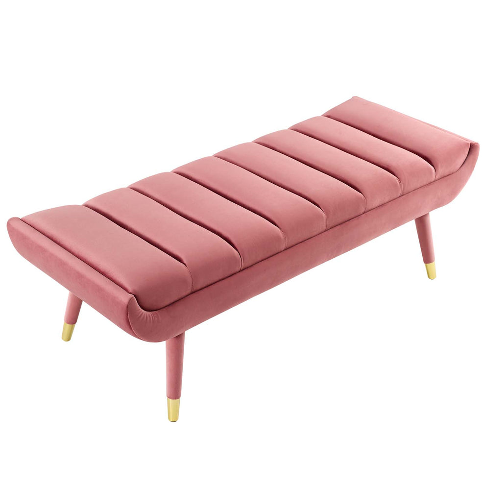 Modway Guess Channel Tufted Performance Velvet Accent Bench - EEI-3484 | Benches | Modishstore - 6