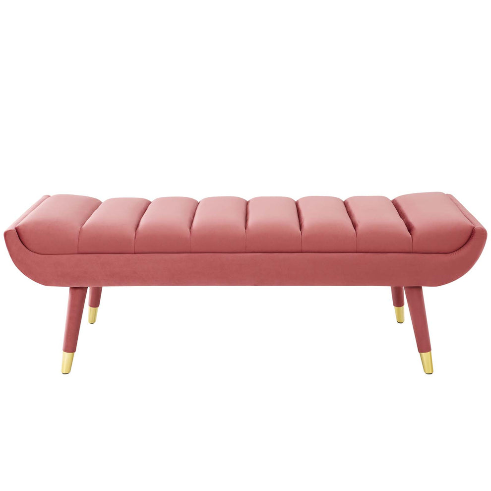 Modway Guess Channel Tufted Performance Velvet Accent Bench - EEI-3484 | Benches | Modishstore - 4