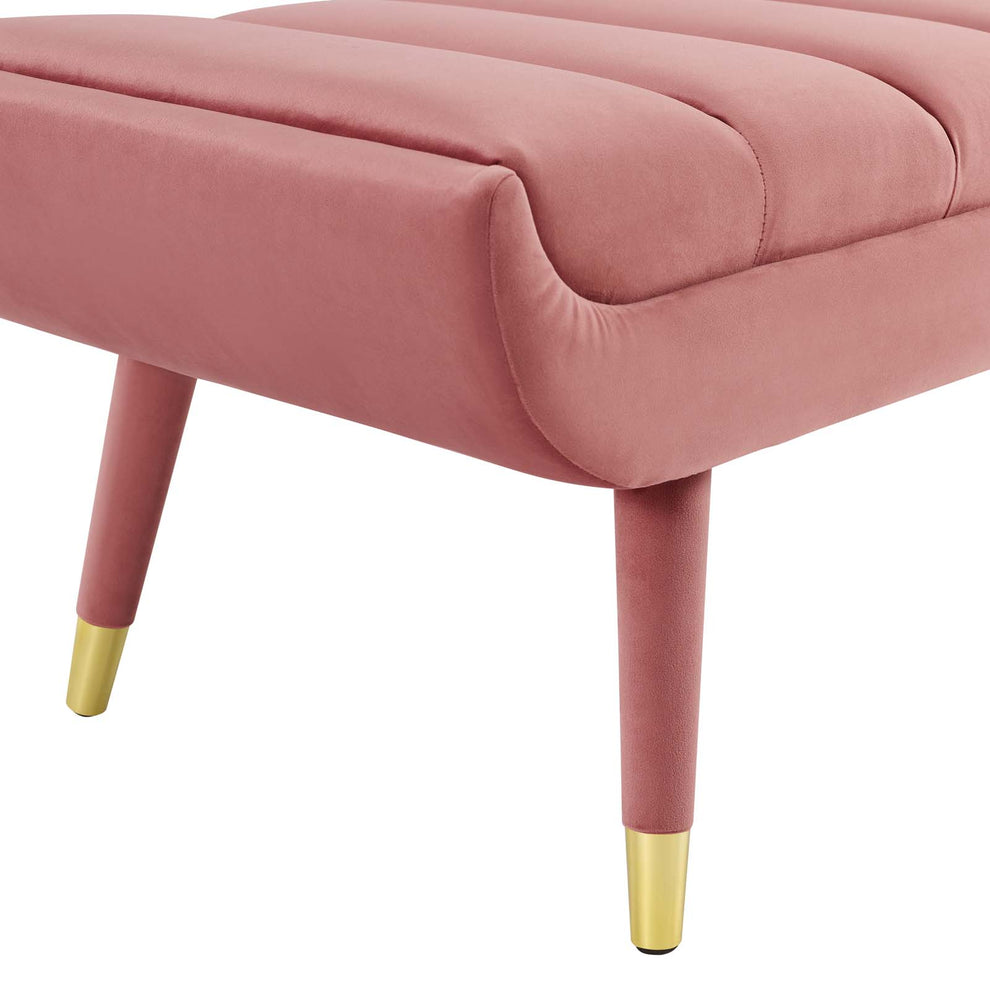 Modway Guess Channel Tufted Performance Velvet Accent Bench - EEI-3484 | Benches | Modishstore - 7