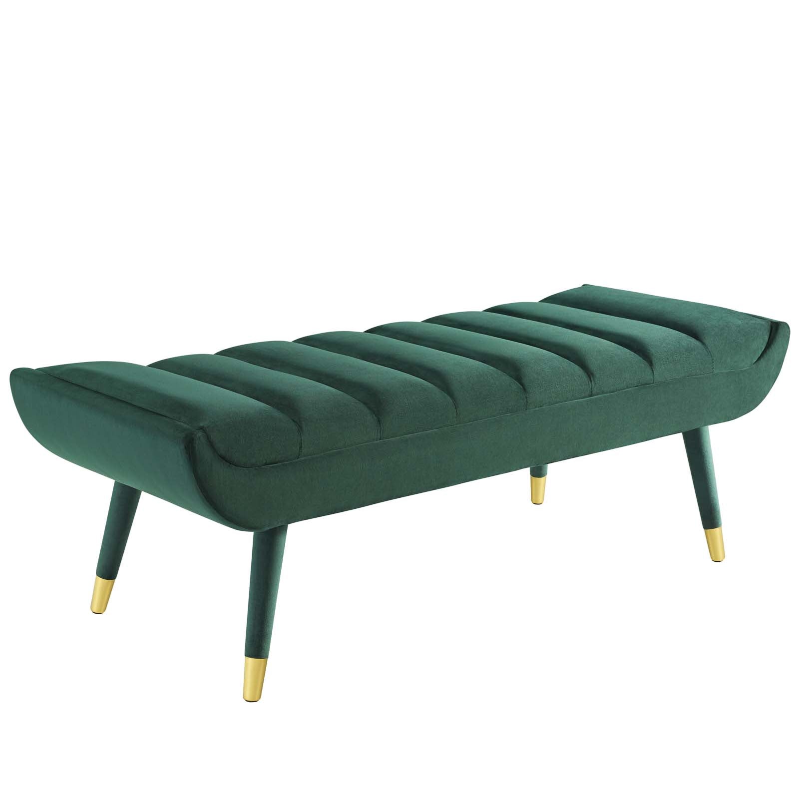 Modway Guess Channel Tufted Performance Velvet Accent Bench | Stools & Benches | Modishstore-13