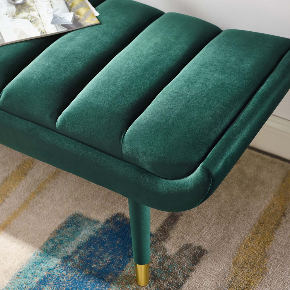 Modway Guess Channel Tufted Performance Velvet Accent Bench - EEI-3484 | Benches | Modishstore - 16