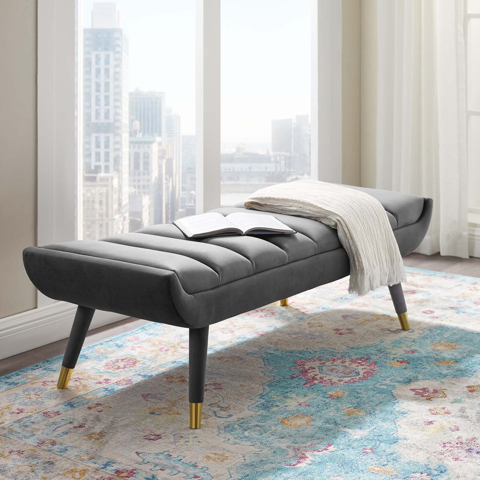 Modway Guess Channel Tufted Performance Velvet Accent Bench - EEI-3484 | Benches | Modishstore - 20